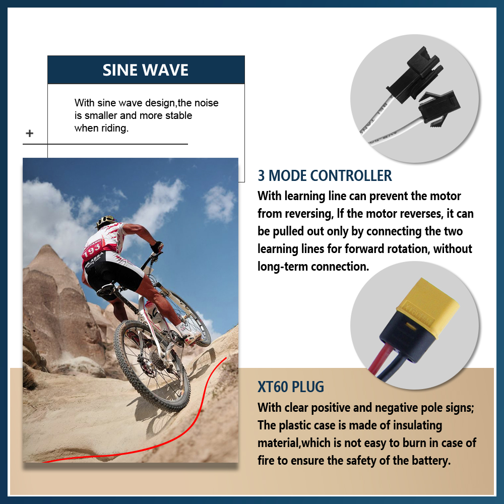 Ebike Controller 48V/72V 3 mod - Ebike Conversion Kit 72V 3000W recension och pris
