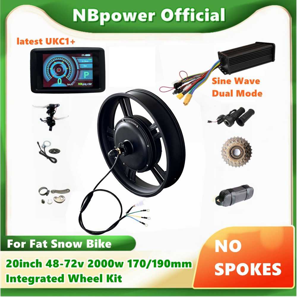NBP 20inch 48-72v 2000W 170/19 - 72V 5000W Hub Motor Kit recension och pris