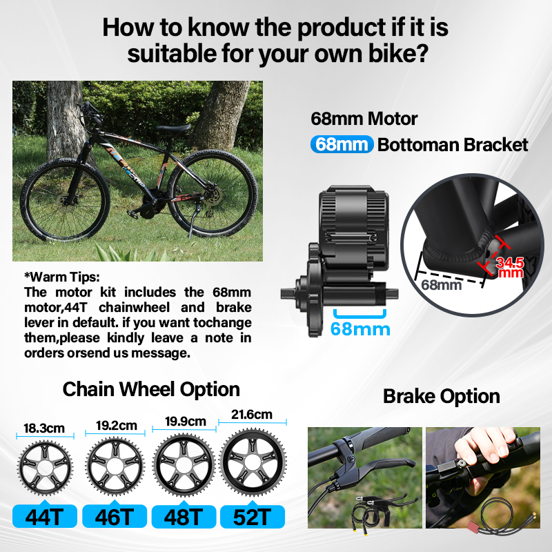 Bafang 750W 500W Kit Complete  - Bafang Bbs02B 48V 750W Mid Drive Kit recension och pris