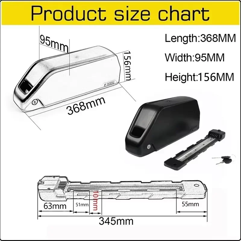 Cham 52v 48v 72v 50ah 60ah Bat - Ebike Battery 48V 20Ah Hailong recension och pris
